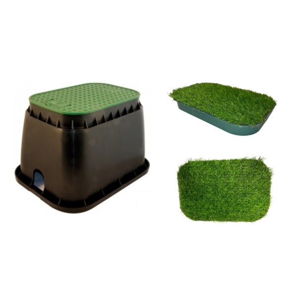 Ventilkasten mit Rasenabdeckung, Ventilkasten mini, klein, groß, jumbo